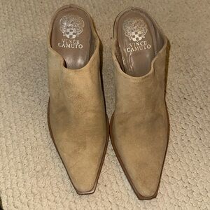 Vince Camuto Tan Mules